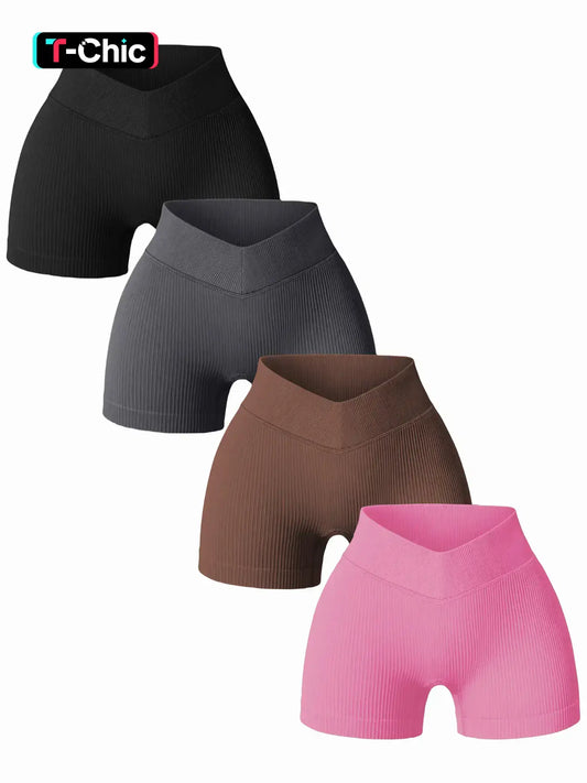 Women'S High Waist Skinny Sports Gym Shorts, Sports High Waters Pants, Gym Shorts, Spandex Short, Gym Clothing, Ladies Fall Sportswear for Gym Workout Running, Running Yoga Shorts, Athletic Wear Shorts