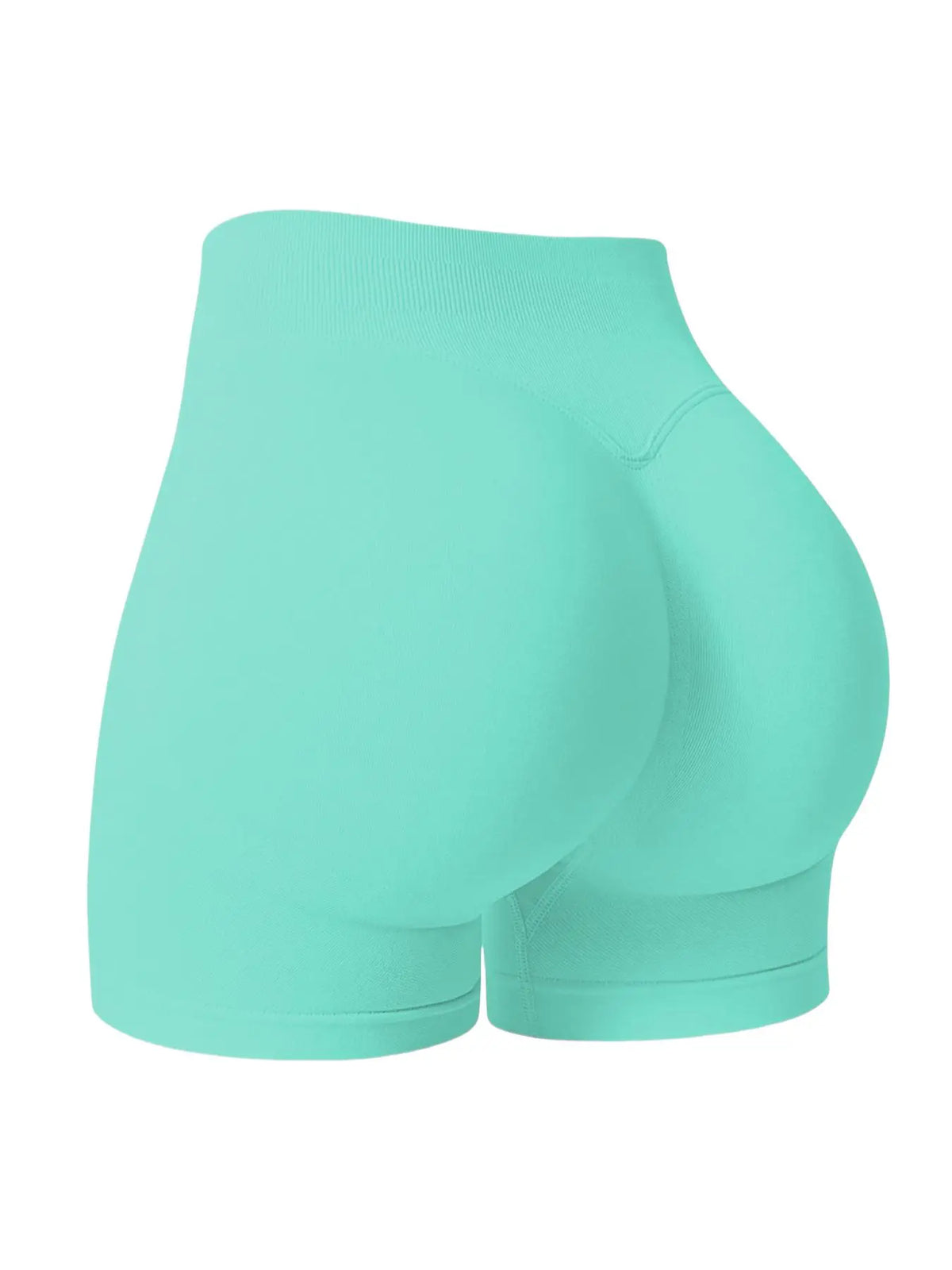 Women'S Solid Seamless Gym Shorts, Comfortable Breathable Skinny Shorts for Yoga Gym Workout, Ladies Sportswear for All Seasons