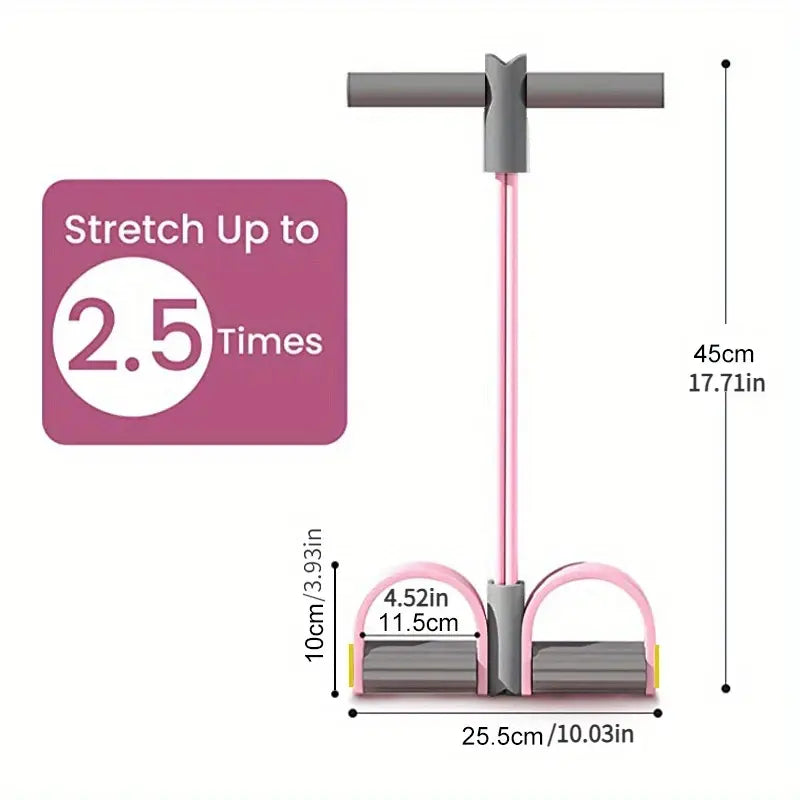 Multifunction Pedal Resistance Band, Elastic Pull Rope Fitness, Full-Body Workout at Home Gym, Exercise Sit-Up, Yoga, Abdominal Training Backtoschool