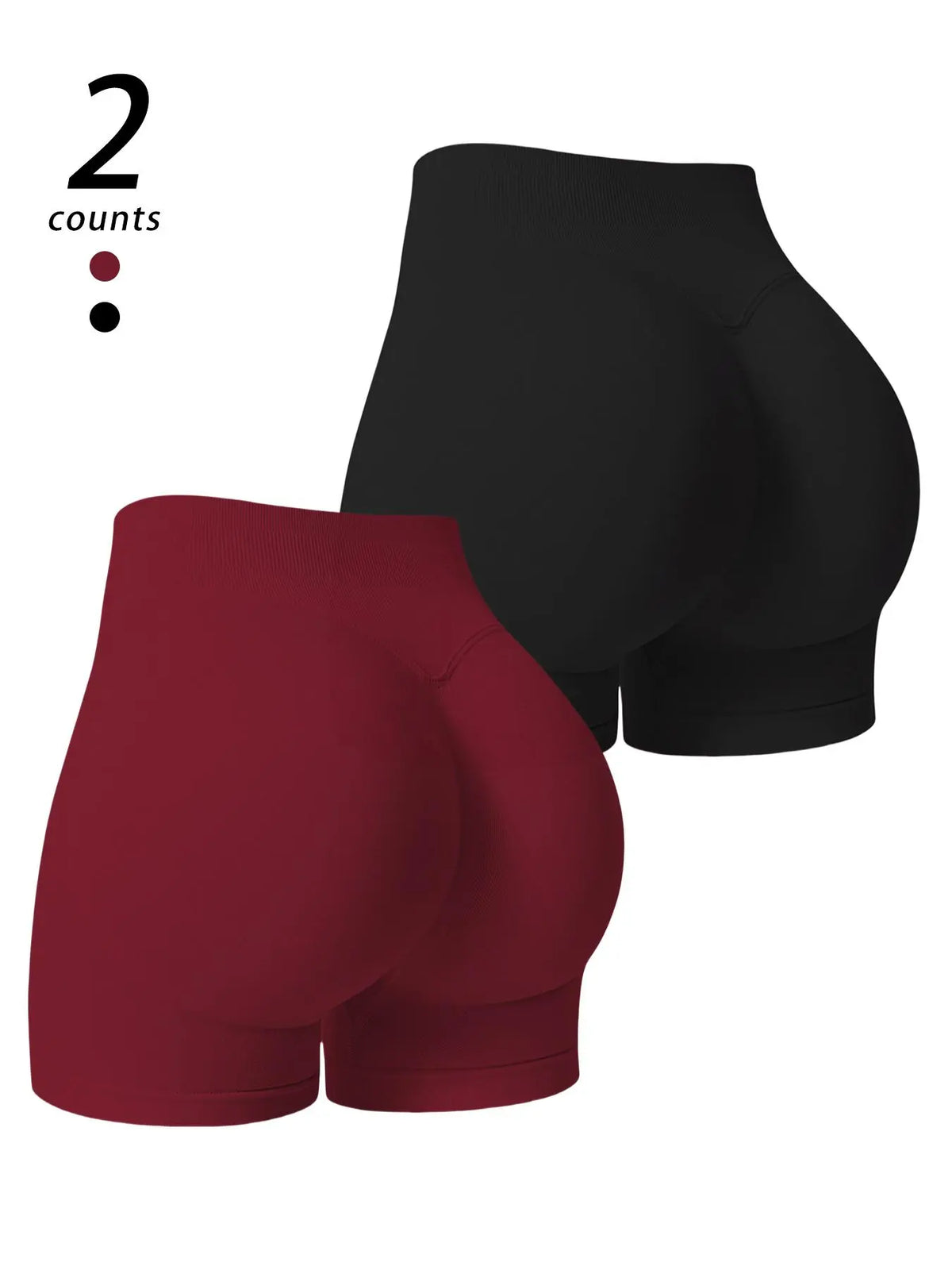 Women'S Solid Seamless Gym Shorts, Comfortable Breathable Skinny Shorts for Yoga Gym Workout, Ladies Sportswear for All Seasons
